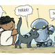 Illustration for article titled Cat + Cute Robot = The Absolute Best Thing Ever